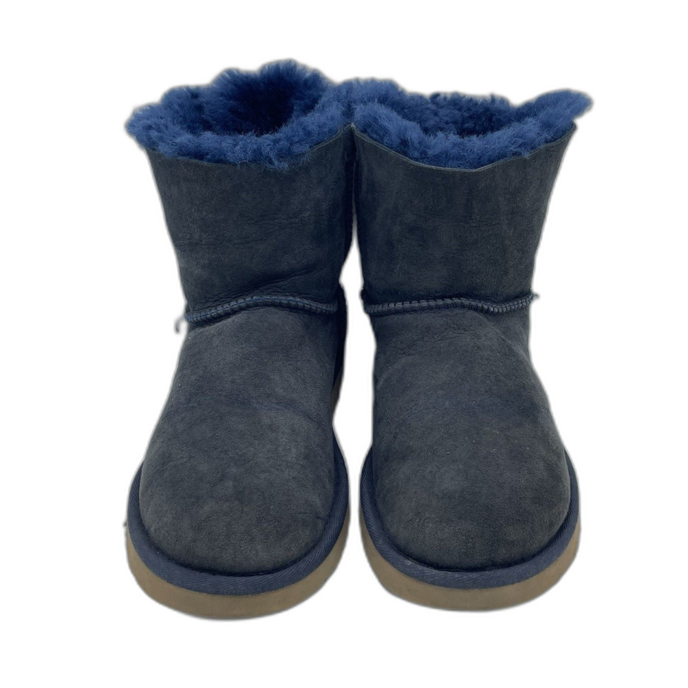 UGG 1102938 Women Mini Bailey Bow II Navy Winter Boot US Size 7